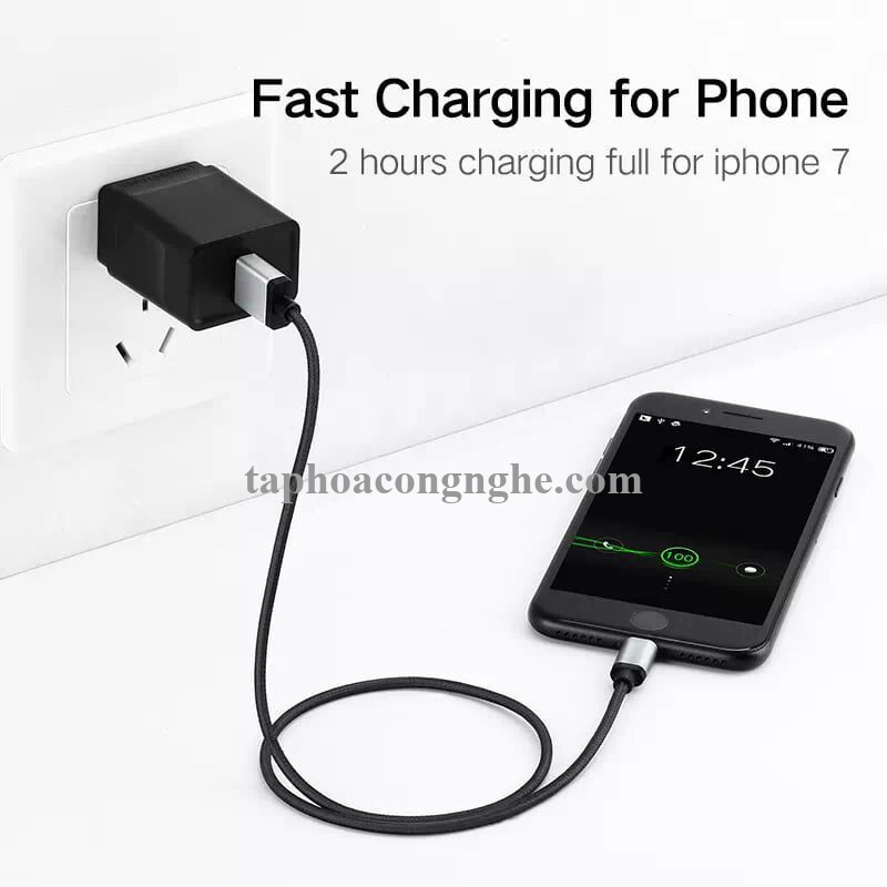 Ugreen 40984 0.5M màu Đen Cáp Lightning sạc + truyền dữ liệu cho iPhone US199 30040984